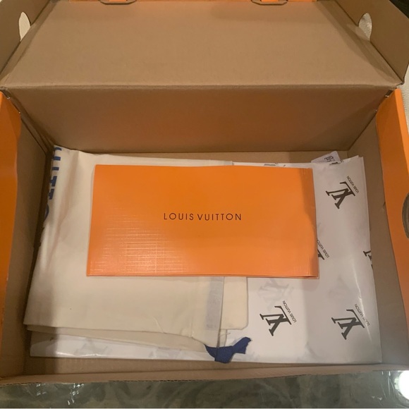 Louis Vuitton x Virgil Abloh LV Trainer Black Calf Leather Sneaker US Size 9 - Picture 5 of 9